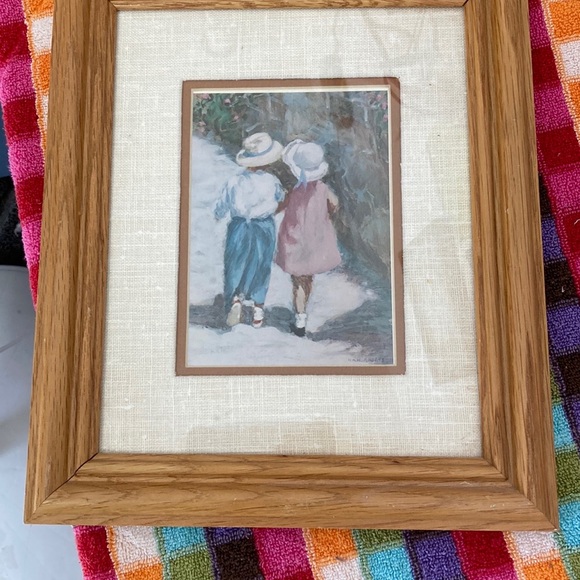Ivan Anderson “Secrets” Matted Framed in Oak and signed by artist